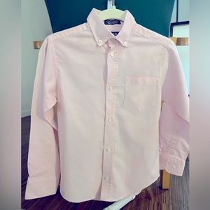 IZOD  Boys Size 8 pink IZOD long sleeve button down shirt